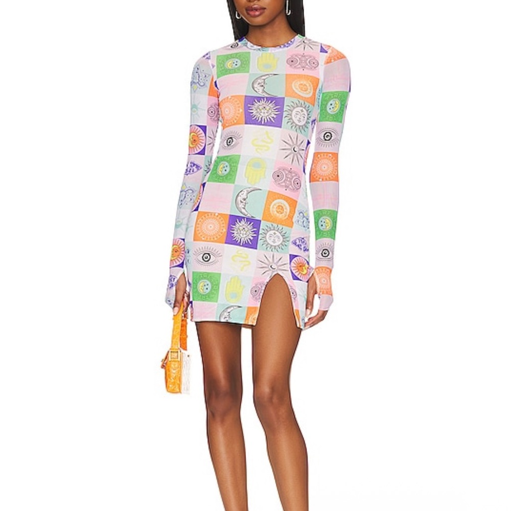 AFRM Lasso dress in Postcard print